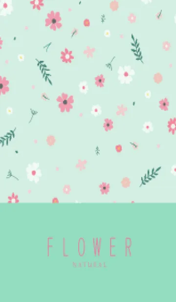 [LINE着せ替え] FLOWER MINT GREEN -NATURAL-52の画像1