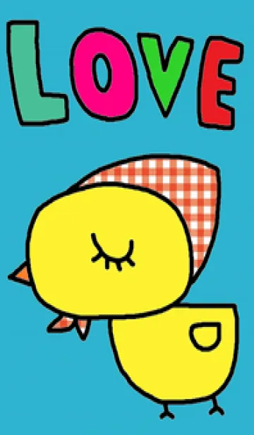 [LINE着せ替え] あひる x ブルーの画像1