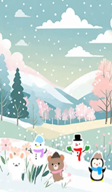 [LINE着せ替え] 可愛い北欧風着せかえ(Winter-9)の画像1