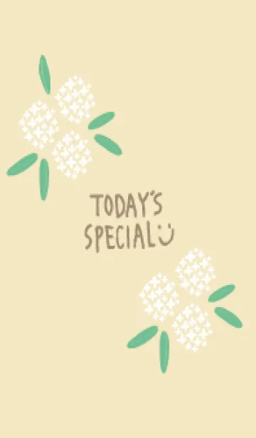 [LINE着せ替え] 白い丸い花20の画像1