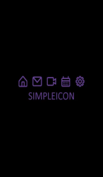 [LINE着せ替え] SIMPLE ICON -BLACK- 86の画像1