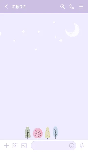 [LINE着せ替え] purple♡IRODORI 12_1の画像2