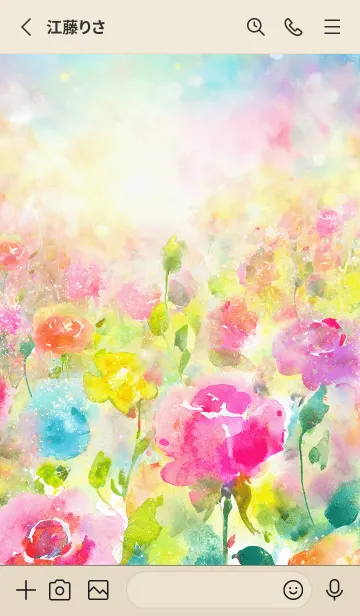 [LINE着せ替え] 薔薇(バラ)の花の着せかえ(10)の画像2