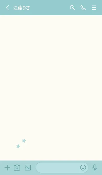 [LINE着せ替え] ねことお星さま(off-white01)の画像2