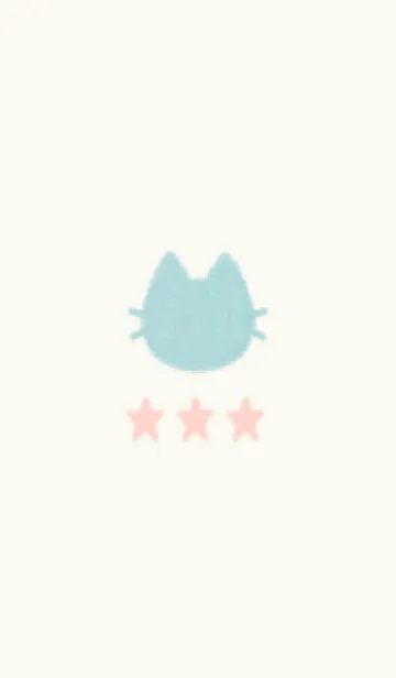 [LINE着せ替え] ねことお星さま(off-white06)の画像1