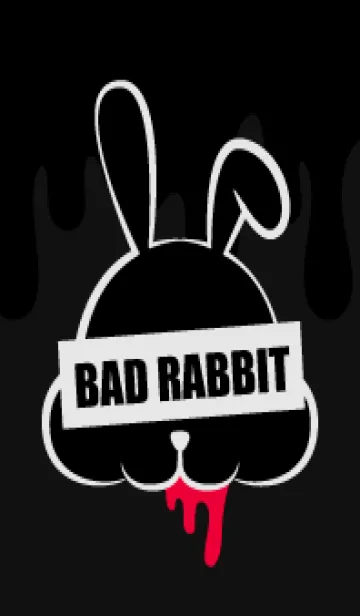 [LINE着せ替え] BLACK-BAD RABBIT DARK 22の画像1