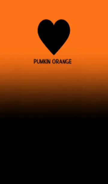 [LINE着せ替え] Black & Pumpkin Orange Theme V.5 (JP)の画像1