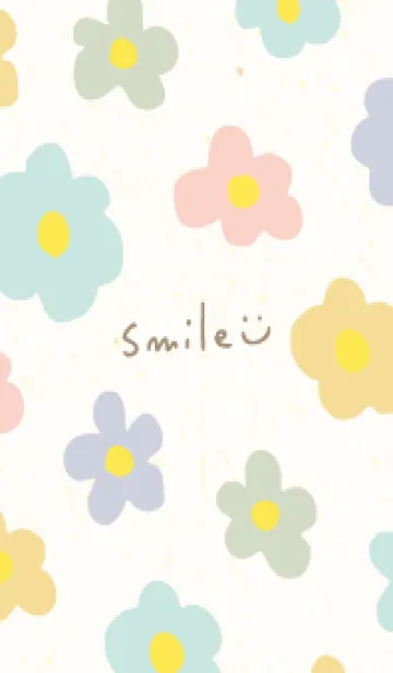 [LINE着せ替え] 北欧風 お花カラフル15の画像1