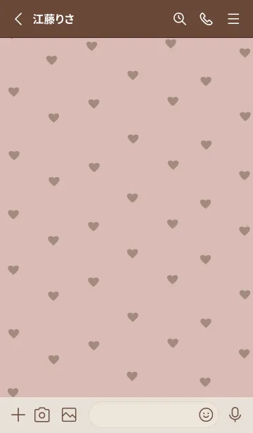 [LINE着せ替え] pattern_heart :beigepinkの画像2