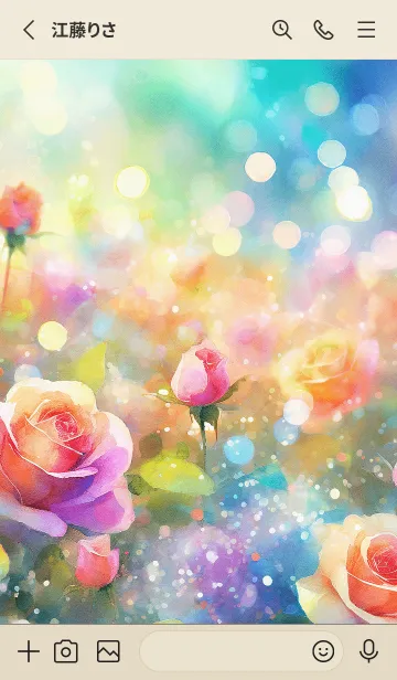 [LINE着せ替え] 薔薇(バラ)の花の着せかえ(9)の画像2