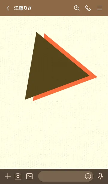 [LINE着せ替え] 三角型の着せかえ ガンメタルの画像2