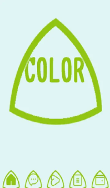 [LINE着せ替え] green color L89の画像1