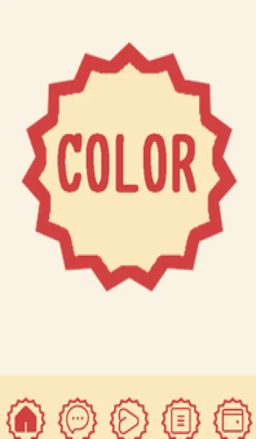 [LINE着せ替え] beige color M43の画像1