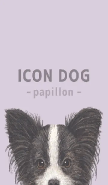 [LINE着せ替え] ICON DOG - パピヨン - PASTEL PL/01の画像1