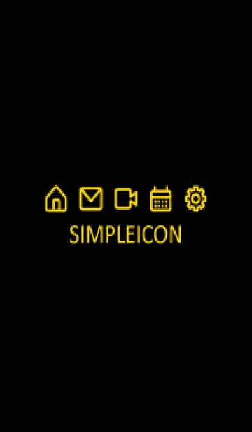 SIMPLE ICON -BLACK- 88の着せ替えメイン画像
