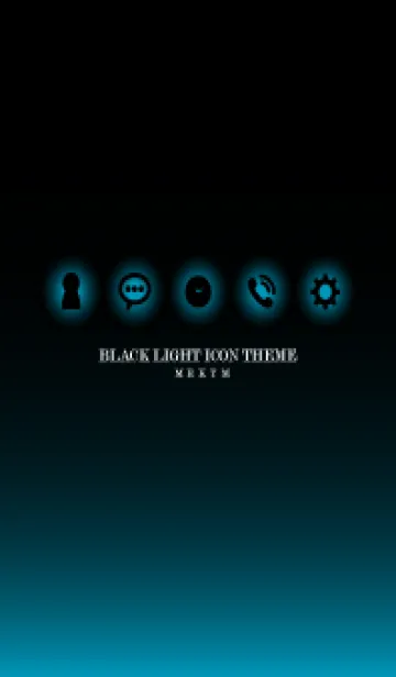 BLACK-LIGHT ICON THEME 22の着せ替えメイン画像
