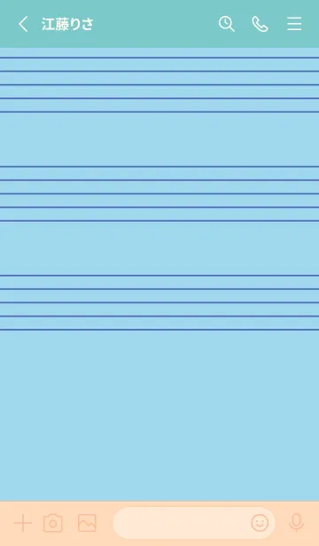 [LINE着せ替え] 五線譜1 空色の画像2