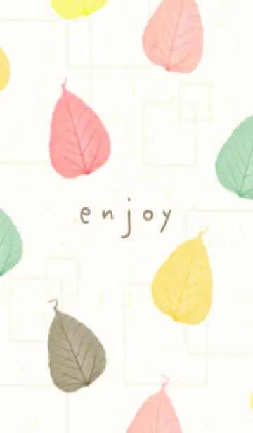 [LINE着せ替え] カラフルな葉っぱ17の画像1