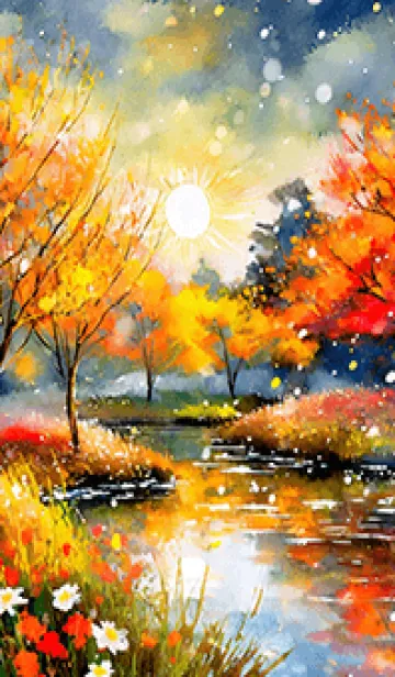 [LINE着せ替え] 優美な秋の風景の着せかえ(Autumn-96)の画像1