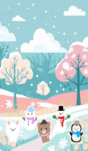 [LINE着せ替え] 可愛い北欧風着せかえ(Winter-11)の画像1