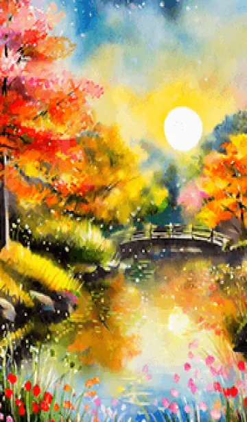 [LINE着せ替え] 優美な秋の風景の着せかえ(Autumn-111)の画像1