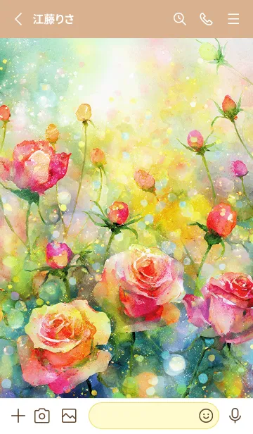 [LINE着せ替え] 薔薇(バラ)の花の着せかえ(14)の画像2