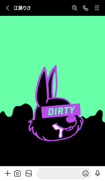 [LINE着せ替え] ダーティ ラビット 256の画像2