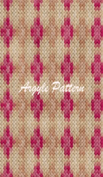 [LINE着せ替え] argyle pattern embroidery 3の画像1