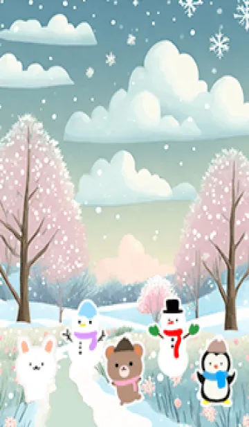 [LINE着せ替え] 可愛い北欧風着せかえ(Winter-14)の画像1