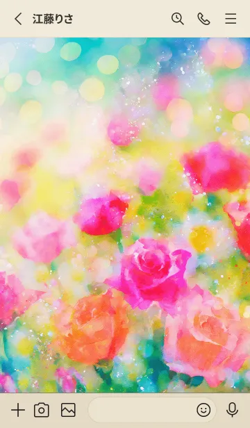 [LINE着せ替え] 薔薇(バラ)の花の着せかえ(15)の画像2