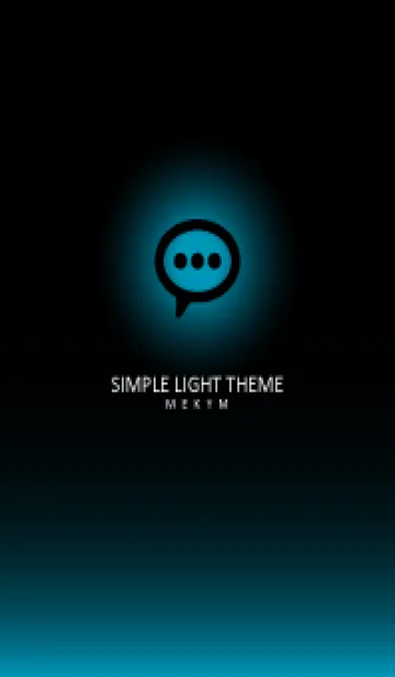 [LINE着せ替え] BLACK-SIMPLE LIGHT ICON GRADATION 22の画像1