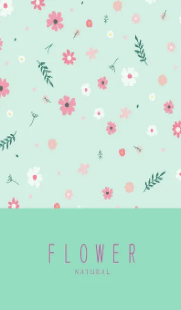 [LINE着せ替え] FLOWER MINT GREEN -NATURAL-53の画像1