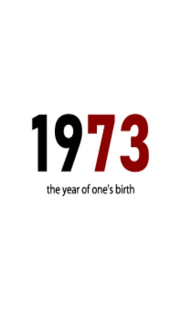 [LINE着せ替え] 1973 the year of one's birthの画像1