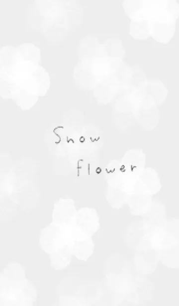 [LINE着せ替え] Gray♡雪の花01_1の画像1