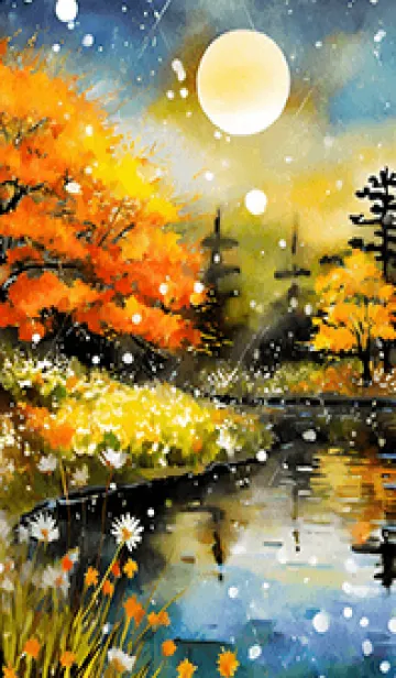 [LINE着せ替え] 優美な秋の風景の着せかえ(Autumn-127)の画像1