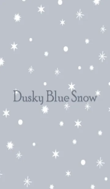 [LINE着せ替え] Dusky Blue Gray Snow.MEKYM 7の画像1