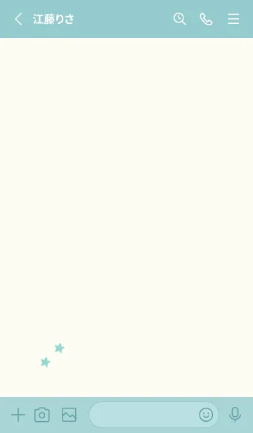 [LINE着せ替え] ねことお星さま(off-white07)の画像2