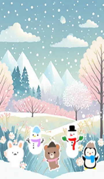 [LINE着せ替え] 可愛い北欧風着せかえ(Winter-15)の画像1