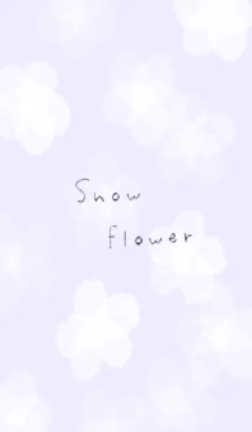 [LINE着せ替え] purple♡雪の花12_1の画像1