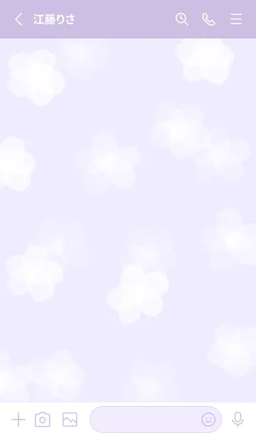 [LINE着せ替え] purple♡雪の花12_1の画像2