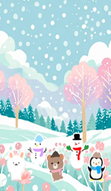 [LINE着せ替え] 可愛い北欧風着せかえ(Winter-17)の画像1