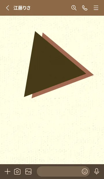 [LINE着せ替え] 三角型の着せかえ 墨色の画像2