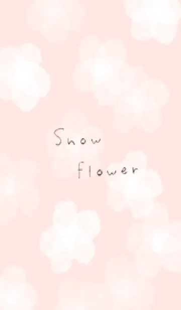 [LINE着せ替え] babypink♡雪の花09_1の画像1