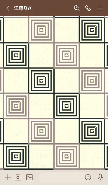 [LINE着せ替え] 和音 市松模様 音符  鳩羽鼠の画像2