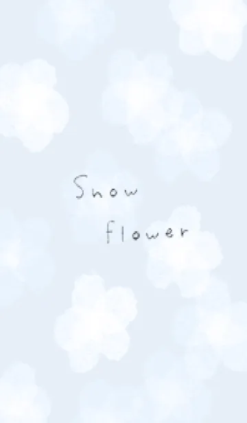 [LINE着せ替え] blue♡雪の花15_1の画像1