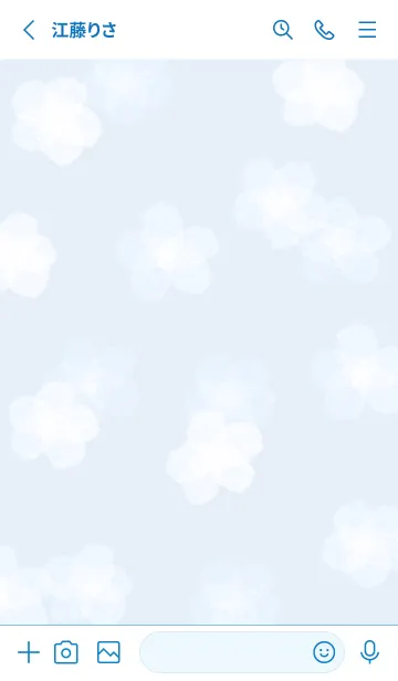 [LINE着せ替え] blue♡雪の花15_1の画像2