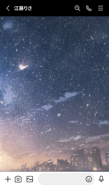 [LINE着せ替え] 秋の夜空#KaA318。の画像2