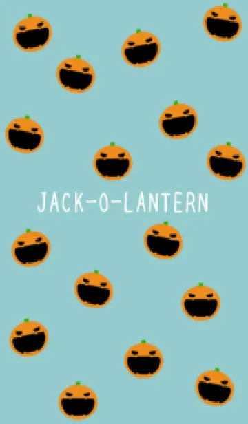 [LINE着せ替え] ジャックオランタン/ミントグリーンの画像1