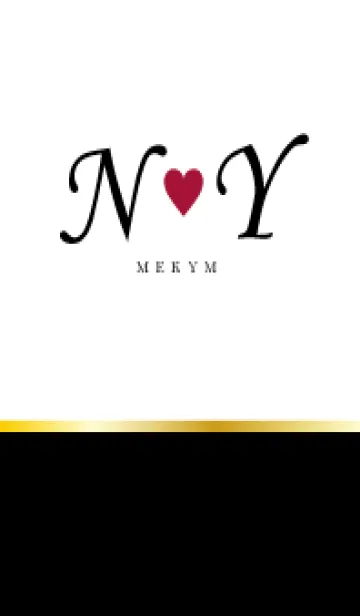 [LINE着せ替え] LOVE INITIAL-N&Y イニシャル 5の画像1