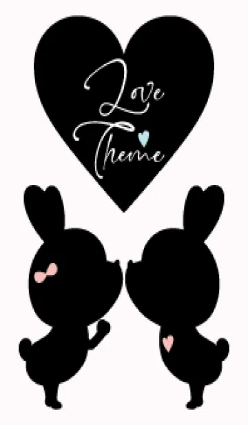 LOVE THEME Black & Pink.20の着せ替えメイン画像